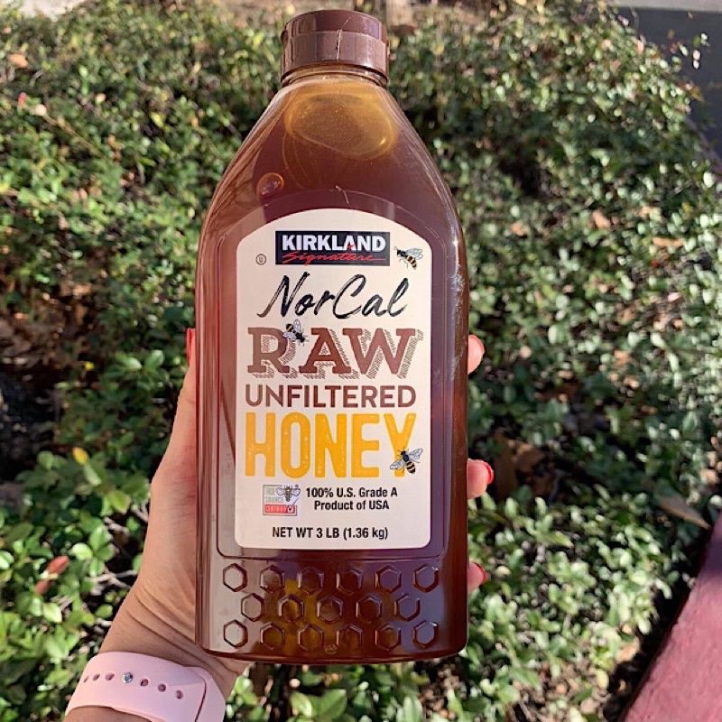 Mật ong nguyên chất Mỹ Kirkland Socal Raw Unfiltered Honey chai 1.36 kg