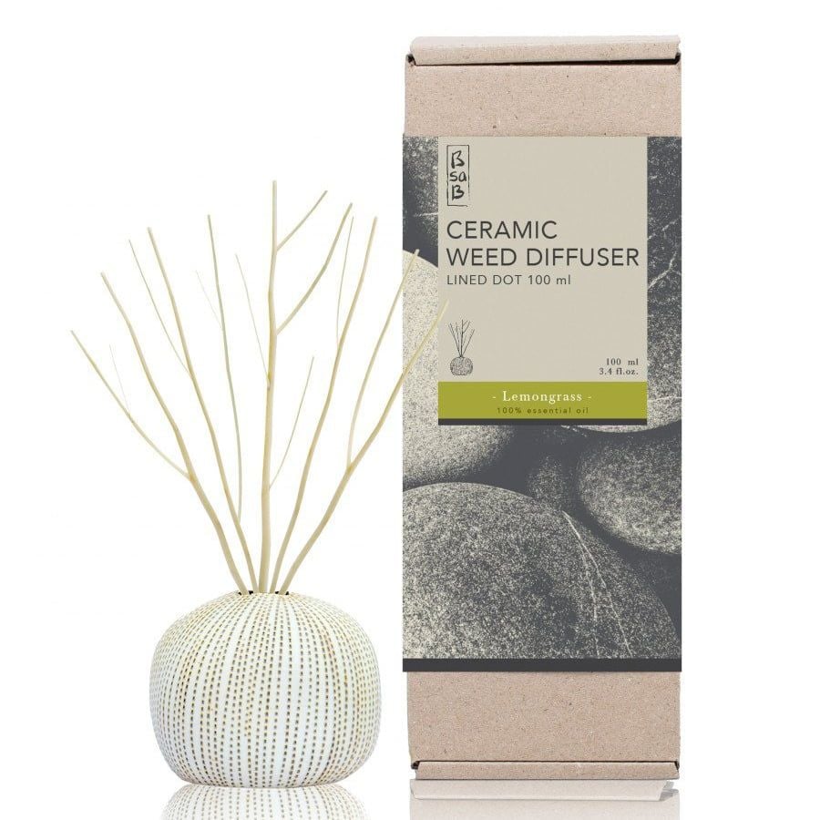 Lọ gốm sứ khuyếch tán tinh dầu Bsab Ceramic Diffuser Line Dot 100ml