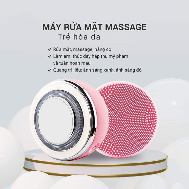 Máy rửa mặt đèn Led 4 in1 Honest Beauty Cleansing Rejuvenation