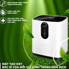 Máy tạo Oxy kèm ống thở 120W dành cho Gia đình - Máy thở Household Oxygen Concentrator