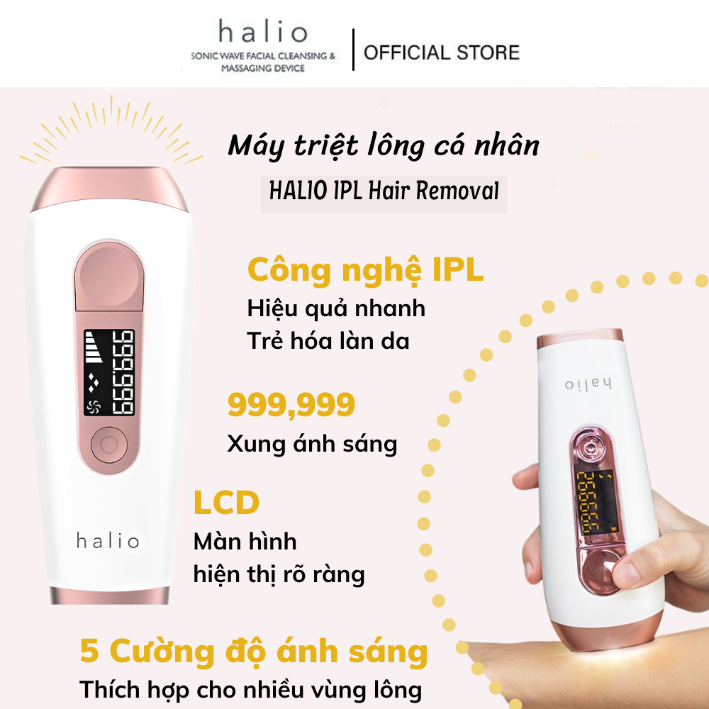 Máy triệt lông cá nhân Halio IPL Hair Removal Device