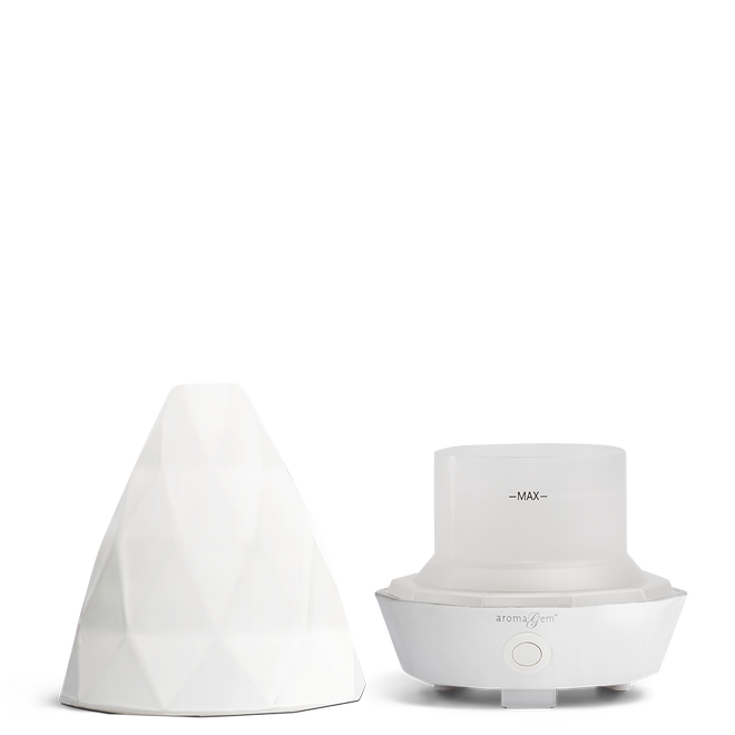 Máy xông tinh dầu mini Aroma Gem Matte White Diffuser Saje TIẾN THÀNH