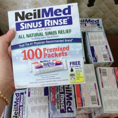 Muối sinh lý rửa mũi NeilMed Sinus Rinse của Mỹ hộp 100 gói