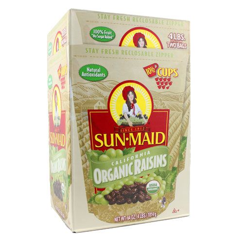 Hộp 2 bịch Nho xanh sấy khô hữu cơ Sunmaid Organic Raisins 1814g