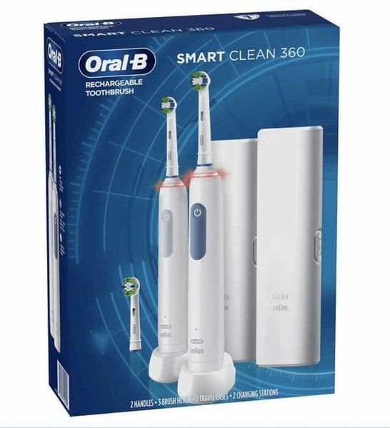 Bộ đôi bàn chải điện Oral-B Smart Clean 360