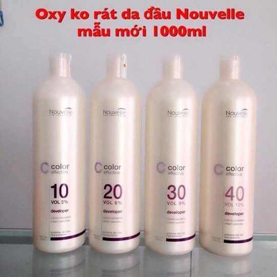 Oxy trợ nhuộm tóc không rát da đầu Nouvelle  1000ml