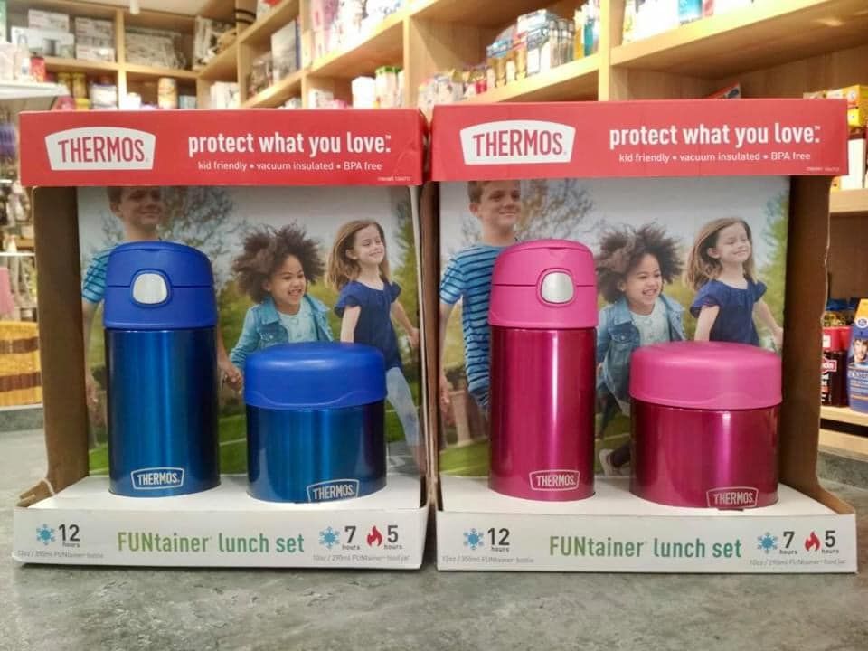 Set bình hộp đựng thức ăn giữ nhiệt cho bé Thermos Funtainer Lunch Set