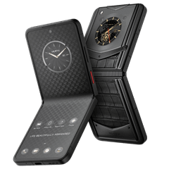 Vertu Ironflip Basalt Black Alli Bes Fee Alligator Skin