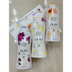 Set 3 chai sữa tắm Olay 3 màu Essential Botanicals 700mlx3 Mỹ mẫu mới