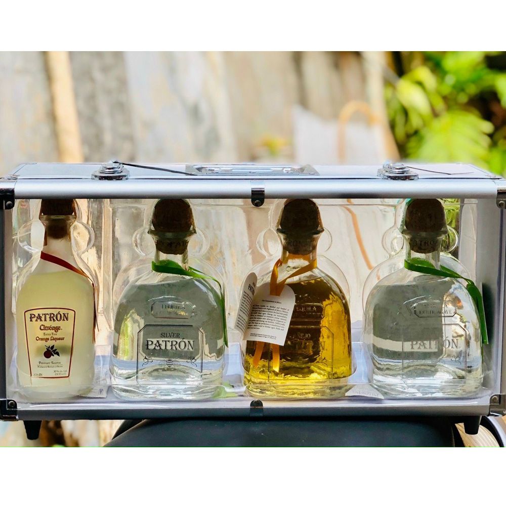 Set 4 chai Rượu Tequila Patron (3 chai 750ml + 1 chai 375ml)