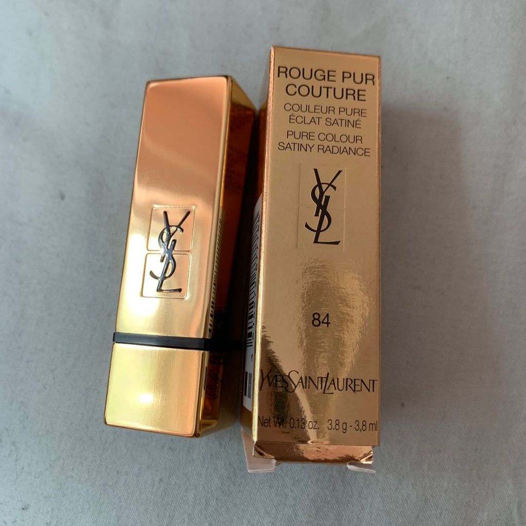 Son lì Rouge Pur Couture YSL 84 Nude Fougueux Đỏ Mận