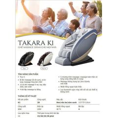 TAKARA K1 GHẾ MASSAGE DÀNH CHO MỌI NHÀ (Đen/ Nâu Be/ Xám Xanh)