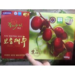 Táo đỏ sấy khô Boeun Jujube 1kg của Hàn Quốc