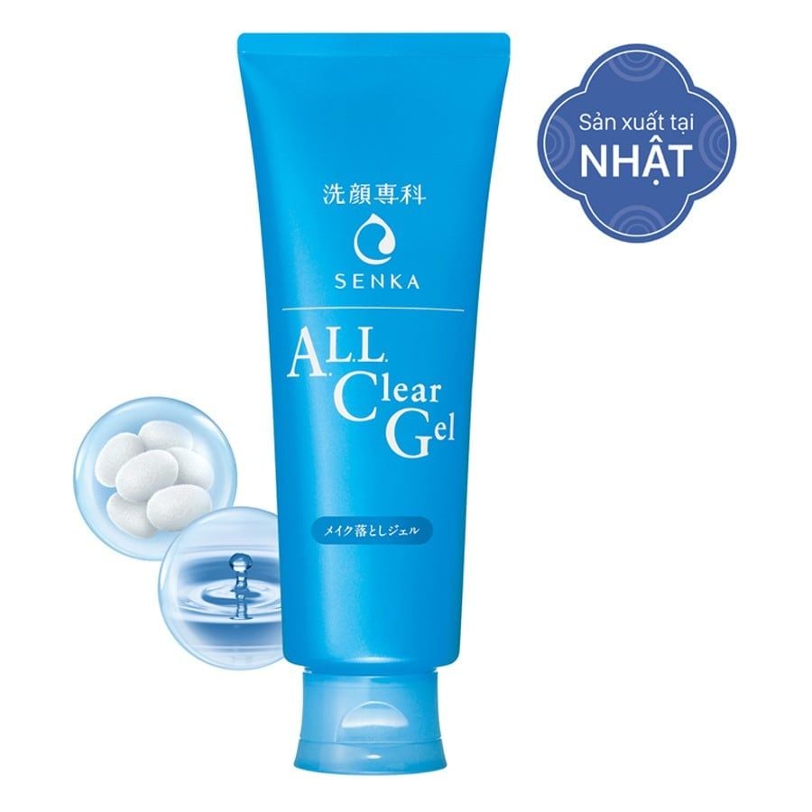 Gel tẩy trang Senka All Clear Gel 160g của Nhật