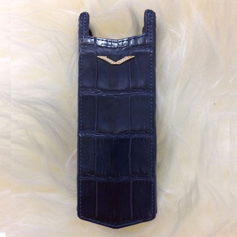 Bao rút Cá Sấu Vertu Signature S Gold Diamond