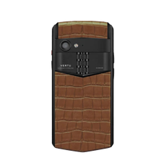 Aster P Gothic Alligator Skin Phone - Cinnamon Brown