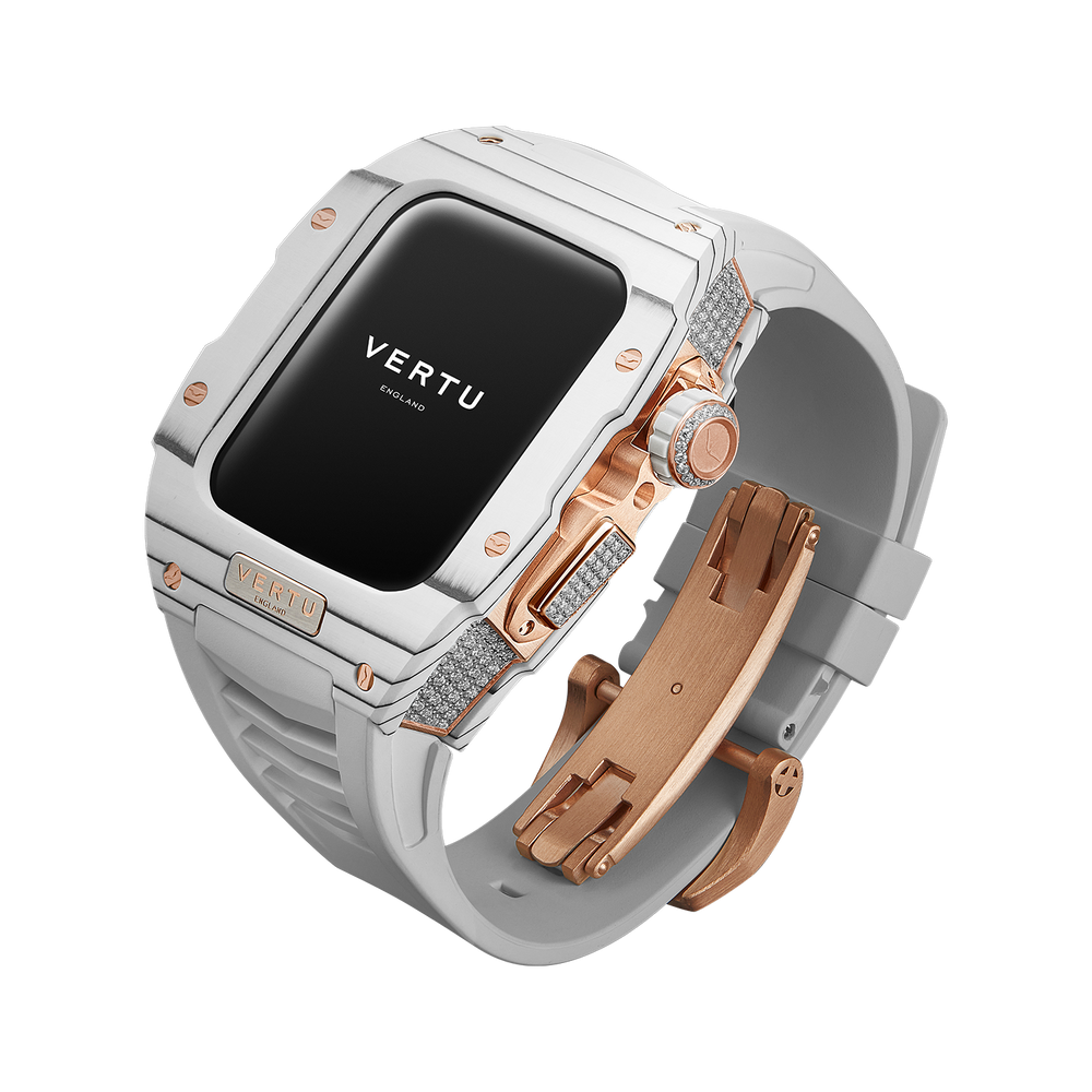 đồng hồ VERTU meta watch Diamond - White Strap