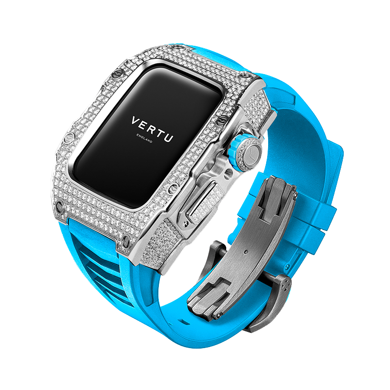 đồng hồ VERTU meta watch Full Diamond - Blue Strap