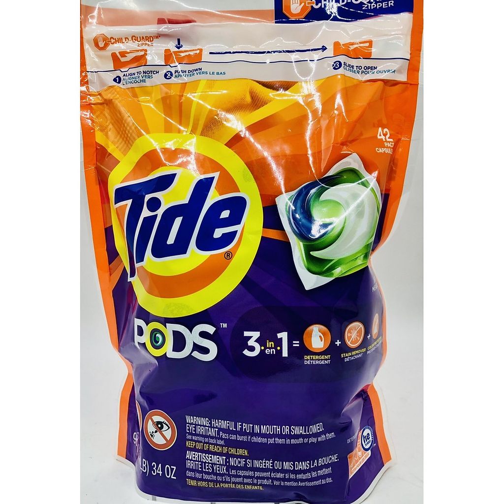 Viên giặt Tide Pods 3 in 1 gói 42 viên của Mỹ TIẾN THÀNH BEAUTY