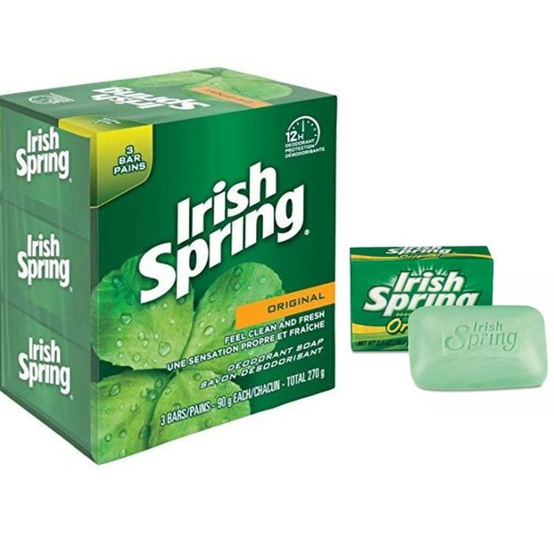 Xà phòng Irish Spring Original Deodorant Soap 90g của Mỹ 1 set x 20 cục xà bông
