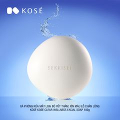 Xà phòng rửa mặt Kosé Sekkisei Clear Wellness Facial Soap 100g