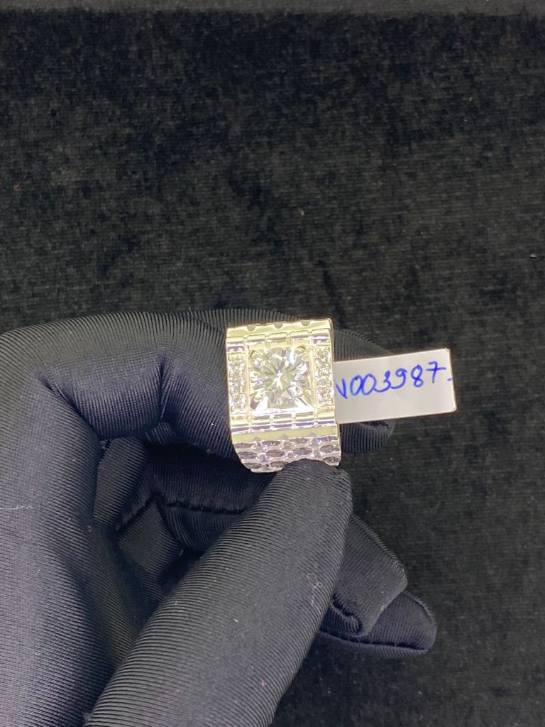 Nhẫn bạc nam 6 li số 2