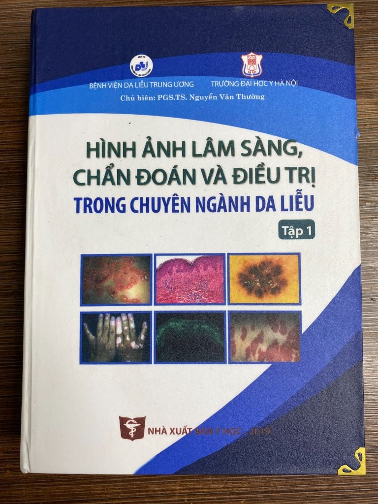 Sách Hình ảnh Lâm sàng, chẩn đoán và điều trị trong chuyên ngành Da liễu (Tập 1 + 2)