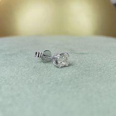 (Đã bán) bông tai vàng 750 18k kim cương thiên nhiên 3.5 li vuông