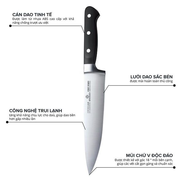 Combo Dao Bếp Đẳng Cấp và Bộ Dao Kéo Tiện Dụng Benchusch