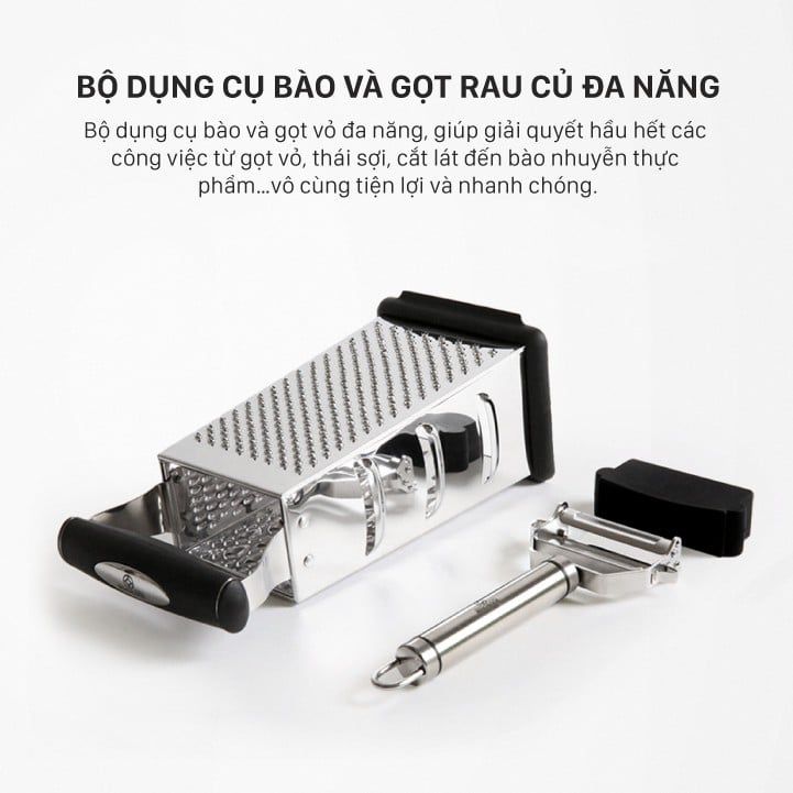 BỘ DỤNG CỤ BÀO VÀ GỌT RAU CỦ ĐA NĂNG BENCHUSCH