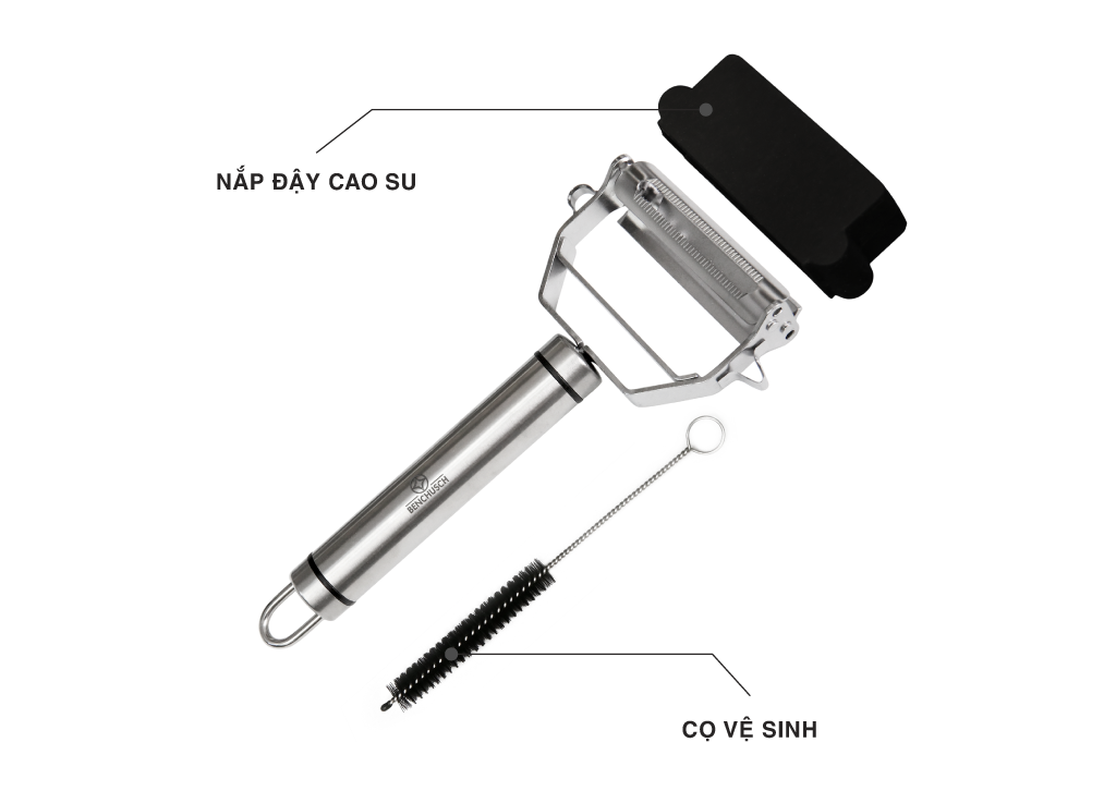 Dụng Cụ Bào Gọt Rau Củ Inox Benchusch