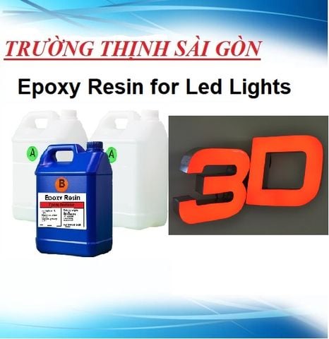  Epoxy Resin làm hộp đèn Led, bảng chữ (R79AB-L) thùng 20Kg 