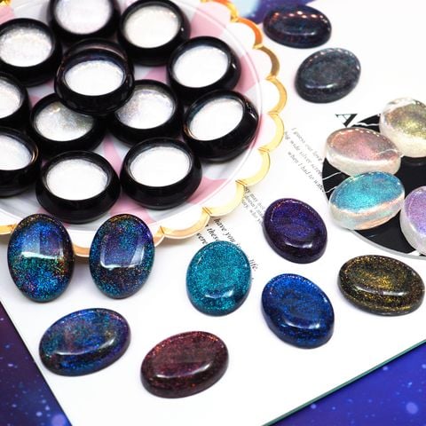  Bột nhũ ngọc trai ngũ sắc tạo hiệu ứng galaxy resin 