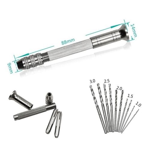  Dụng cụ khoan tay và bộ mũi khoan mini 