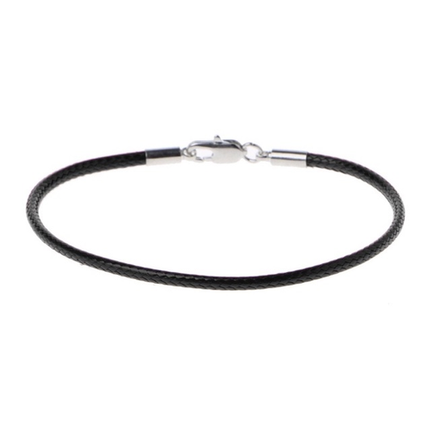  Vòng đeo tay da xỏ hạt charm 