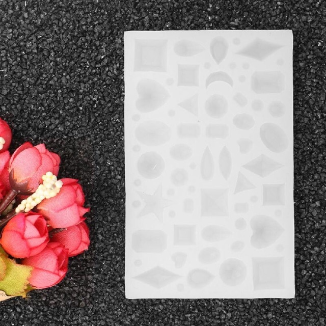 Khuôn silicone đúc resin đá mini làm trang sức resin