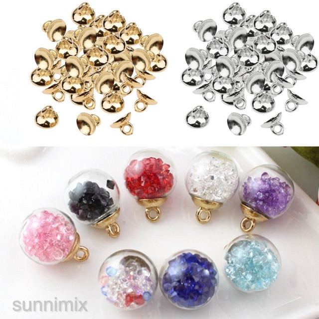 20 Chụp quả cầu treo làm trang sức resin