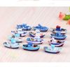 Mô hình tàu thuyền mini bằng nhựa sơn màu