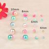 Khay 12 ngăn hạt ngọc trai bằng nhựa ngũ sắc nhân tạo trang trí resin