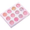 Set 12 hũ kim tuyến trang trí resin