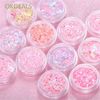 Set 12 hũ kim tuyến trang trí resin