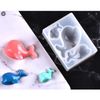 Khuôn silicone móc khóa resin hình cá heo mini