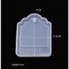 Khuôn móc khóa resin Love có lỗ sẵn