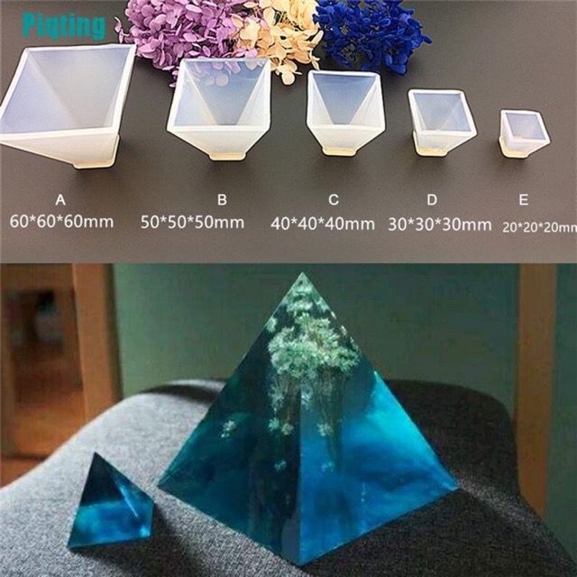 Khuôn resin kim tự tháp 6cm