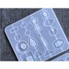 Khuôn silicone làm mặt dây resin lớn có lỗ sẵn