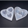 Khuôn silicone trái tim 3 kiểu cỡ lớn
