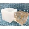 Bộ khuôn resin và đế gắn led làm đèn khối resin hình vuông
