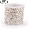 Cuộn 10m dây hợp kim mạ màu bạc trắng 925 làm trang sức handmade