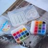 Khuôn resin đúc bảng màu và cọ vẽ
