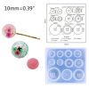Khuôn silicone đúc nút áo resin